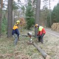 Zweimann-Bohrgerät mit QuickStop-Bohrerbremse